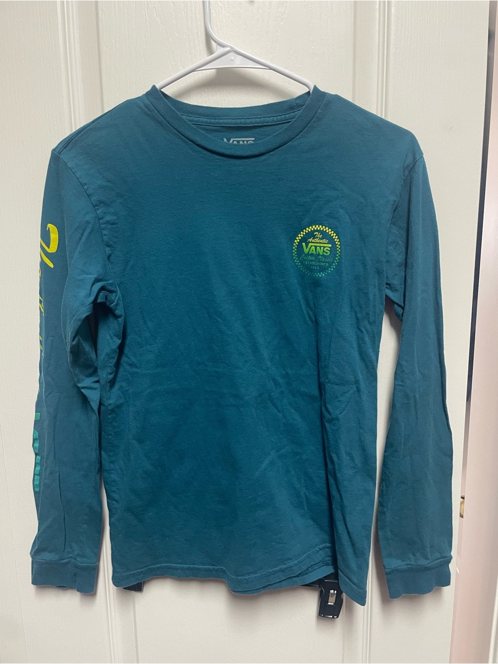 Vans Teal Classic Fit Long Sleeve Tee